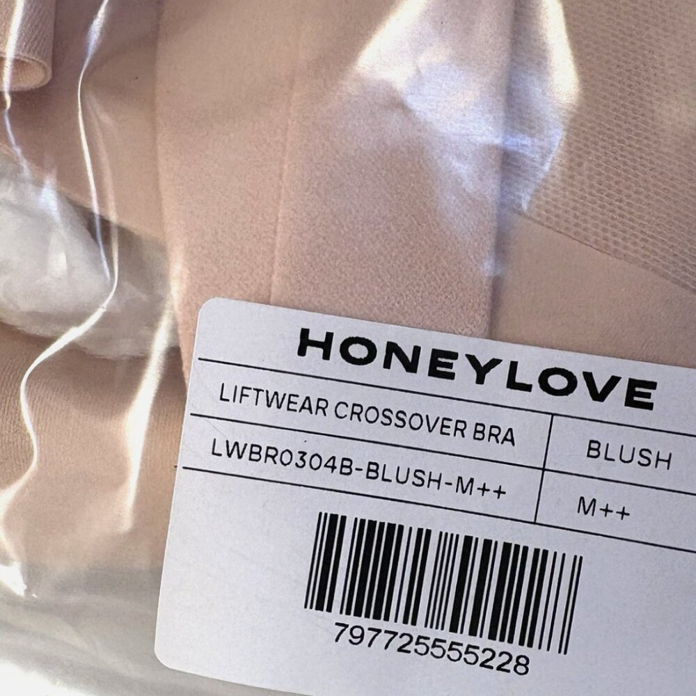 Honeylove Liftwear Crossover Bra Blush M++ (36F 36G) NWT Support Bra - Picture 4 of 5
